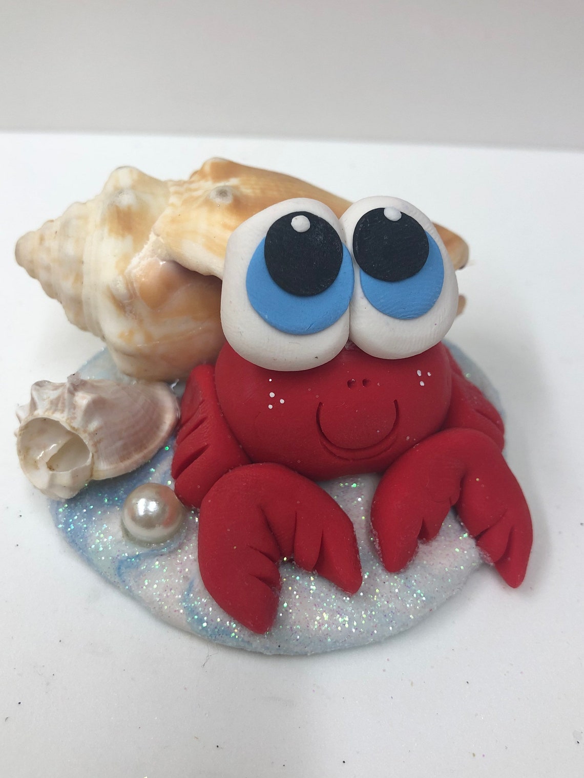 Crab Summer Clay figures Beach clay figures Etsy