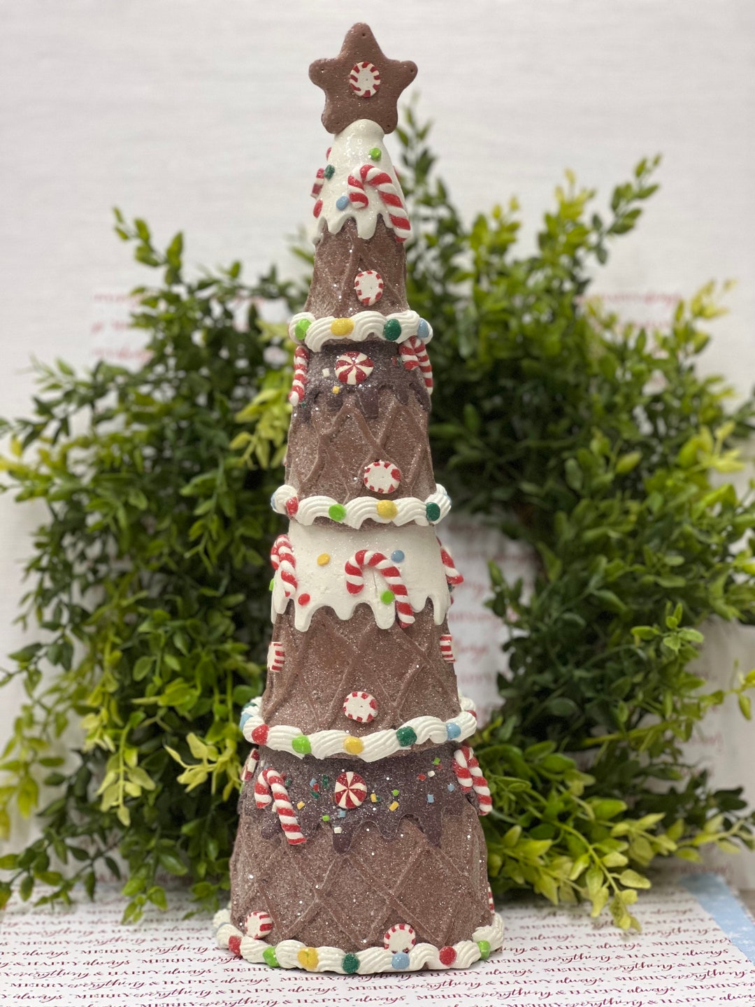 Gingerbread Christmas Trees, Gingerbread Decor, Christmas Tree