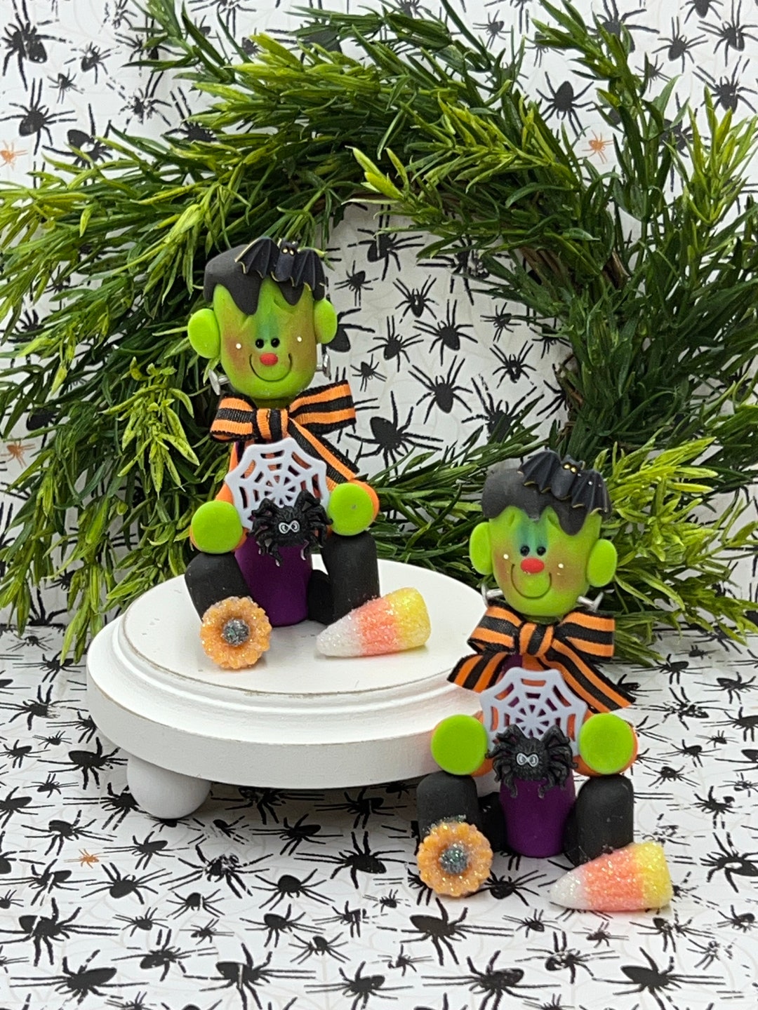 Clay Frankenstein Halloween Decor Frankenstein Centerpiece Etsy