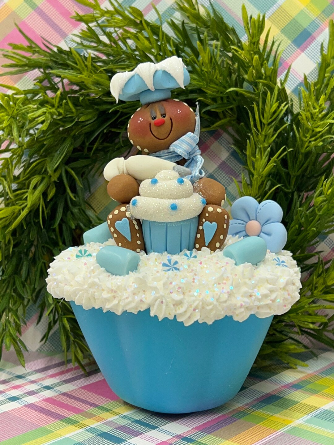 Gingerbread Gingerbread Centerpiece Clay Gingerbread Clay - Etsy