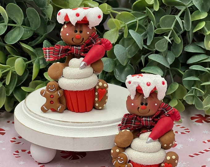 Clay Figures, Gingerbread, Clay Gingerbread, Rae Dunn Displays, Tiered ...