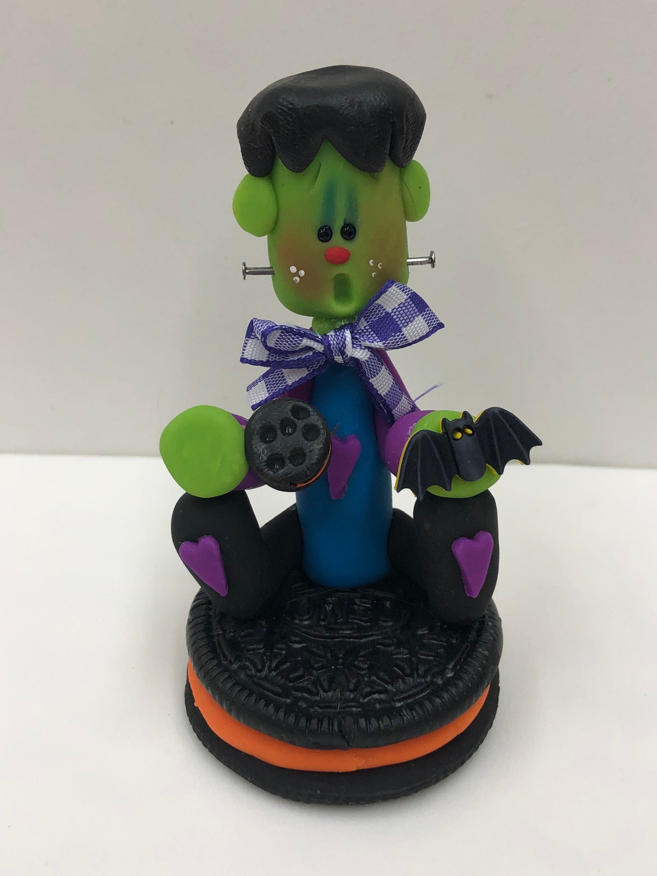 Frankenstein Halloween Clay Figures Fall Clay Figures Etsy