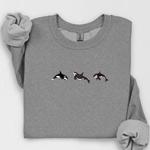 Orca Sweatshirt, Killer Whale Sweater Gildan 18000 Sweatshirt, Sealife shirt, Marine life Sweatshirt Gift, Cozy Layering,