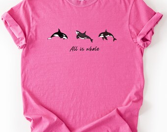 Orca Whale Comfort Colors T-Shirt Funny Marine Life Gift