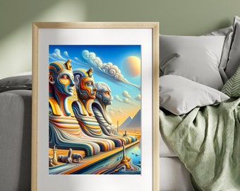 Printable Art Prints for Home Decor - Digital - Poster Designs - Art Print - AI Generate Posters - Wall Decor - Wall Art - Egypt