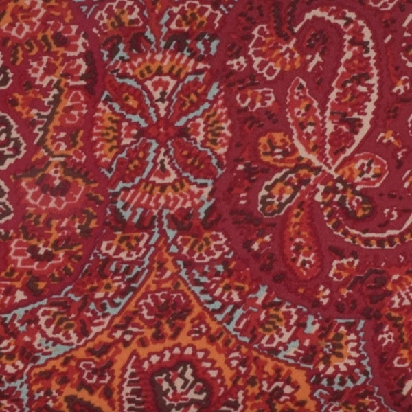 Hand crafted items in vintage red paisley