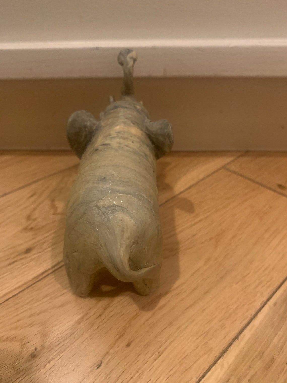 oyster shell elephant figurine