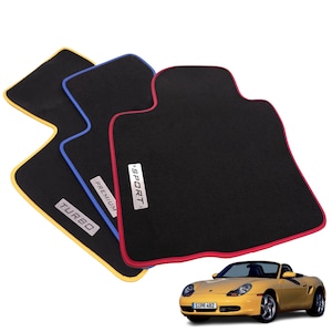 Alfombrillas de terciopelo a medida para Porsche Boxster 986 1998-2004