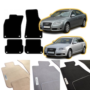 Audi A6 C6 Facelift Sedan Avant Allroad 2008-2011 Velour Custom Made Floor Mats
