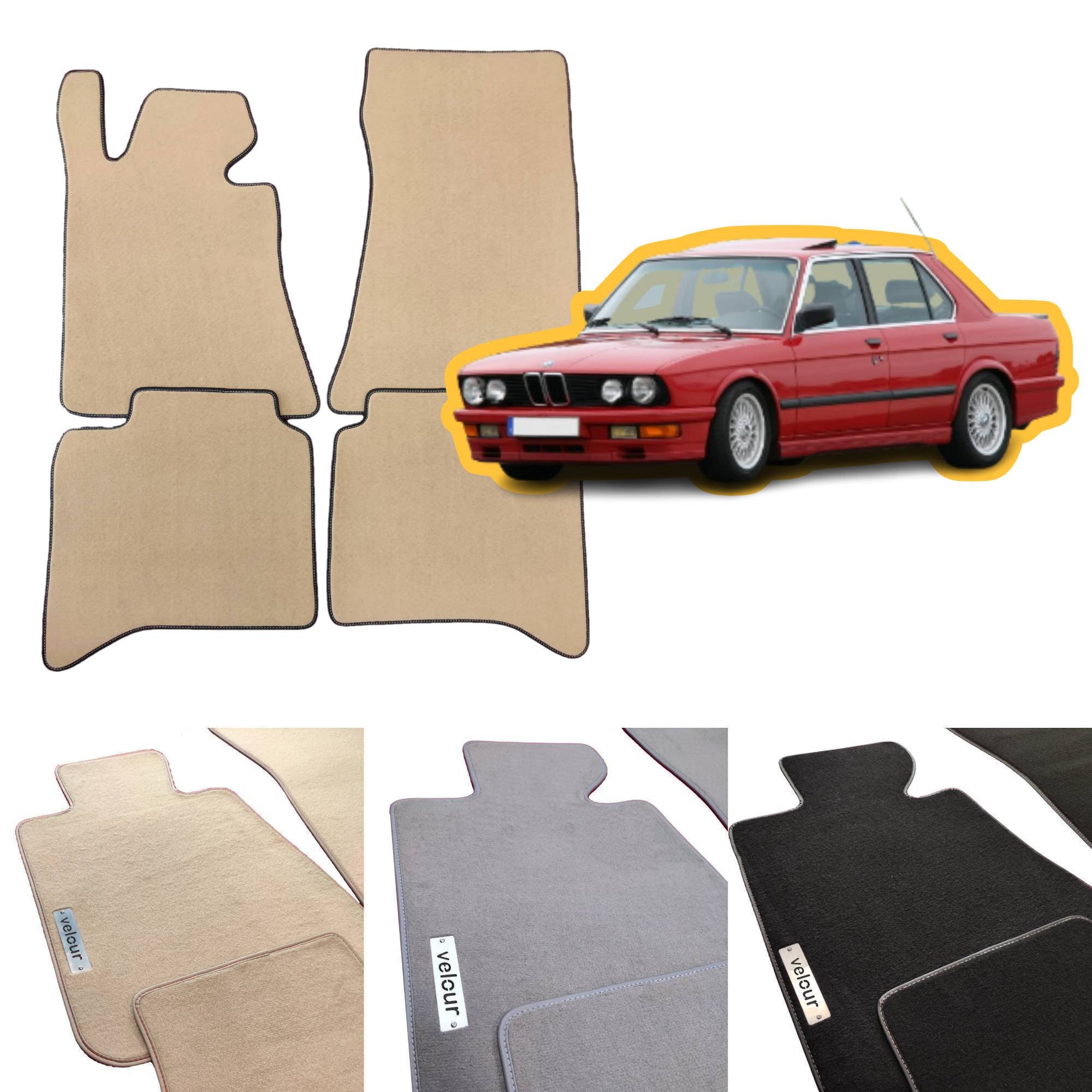 Bmw 5 Series E28 1981-1988 Velour Custom Made Floor Mats