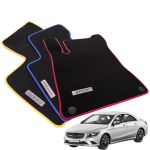 Mercedes CLA C117 Velour Floor Mats 2013-2019, CLA180 CLA200 CLA220 CLA250 CLA45
