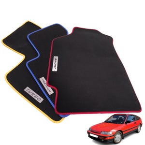 Maßgeschneiderte Velour Fußmatten für Tunika CRX 1988-1991