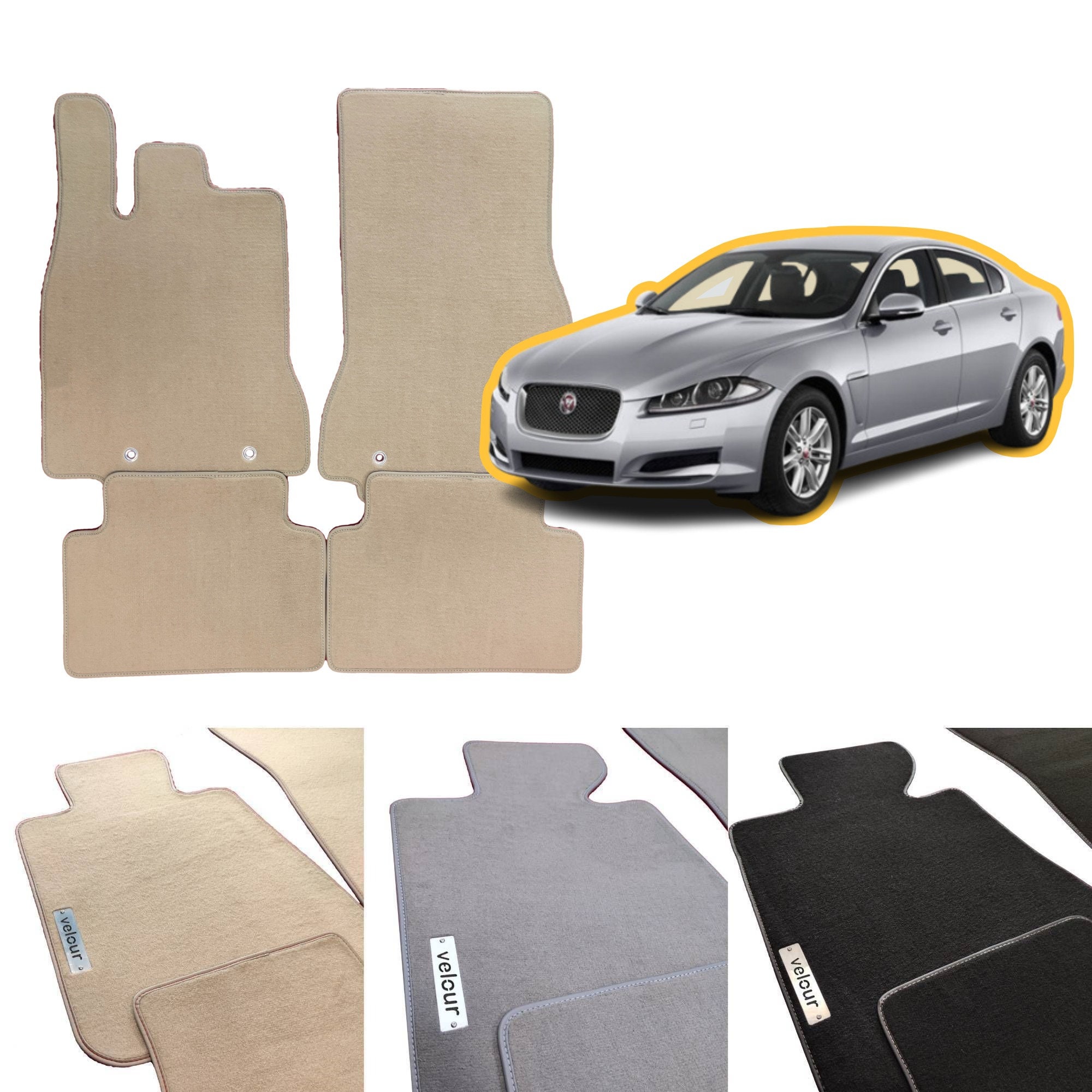 Jaguar XF 2008 2015 Velour Custom Made Floor Mats Etsy