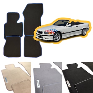 Bmw E36 Convertible/Cabrio Velour Custom Made Floor Mats