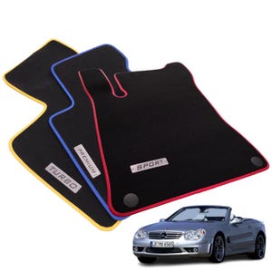 Alfombrillas De Terciopelo Para Mercedes Clase S W126 (SE) – Color Marrón Oscuro, Hechas En Alemania