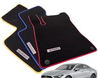 Mercedes CLA C118 Velour Floor Mats 2019-2025, CLA180 CLA200 CLA250e CLA35 CLA45