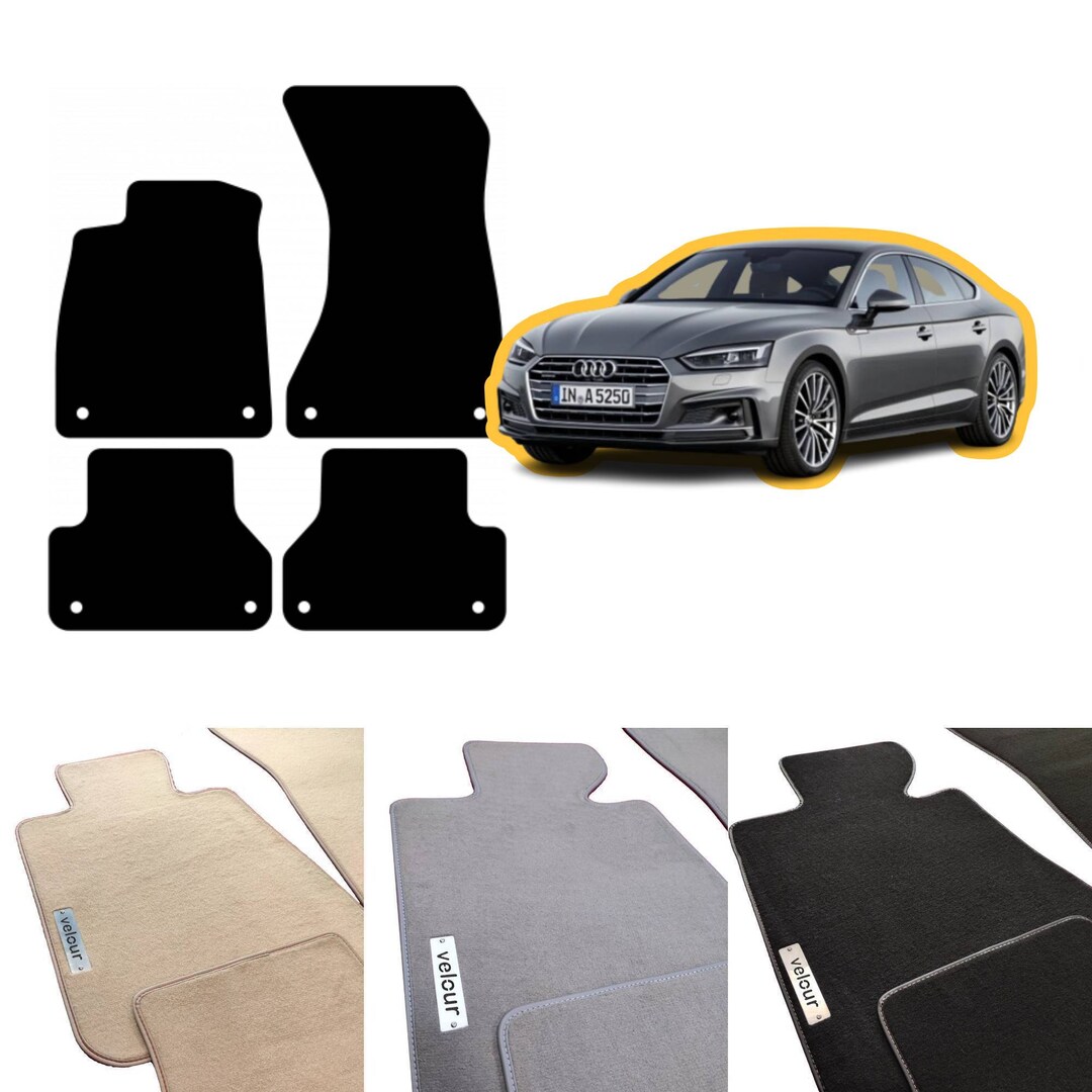 Audi A5 F5A Sportback 20172024 Velour Custom Made Floor Mats Etsy