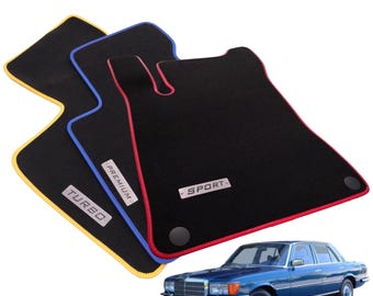 Mercedes S Class W116 1972-1982 Velour Custom Made Floor Mats