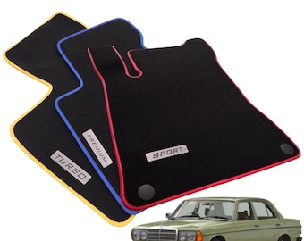 Mercedes E-Class W123 Velour Floor Mats 1976-1986, 200 230 240D 280E 300D