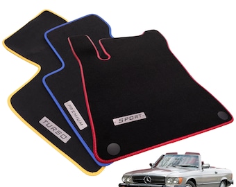 Juego De Alfombrillas De Terciopelo Para Mercedes Clase S W222 2013-2020 - Negras, Impermeables, Con Logo