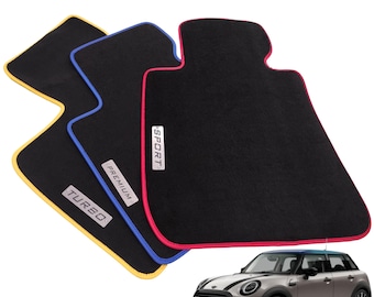 Mini Cooper F55 (5-Door) 2015-2024 Velour Custom Made Floor Mats