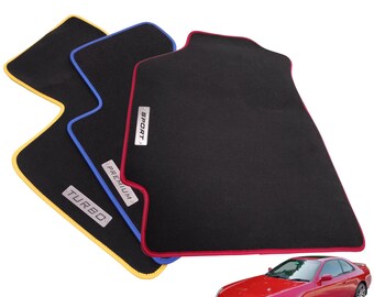 Custom Fit 01-05 Honda Civic Gray Carpet Floor Mats – 3-Piece Set With H Emblem