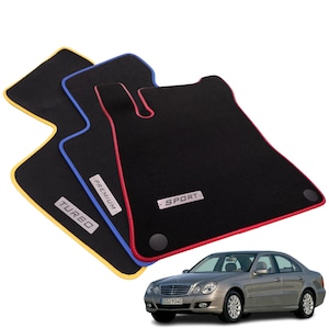 Mercedes E-Class W211 Velour Floor Mats 2002-2009, E200 E220 E270 E280 E320 E350 E500 E55 E63