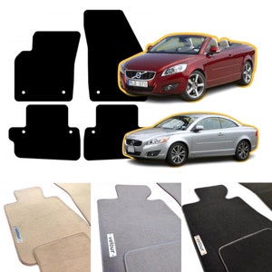 Tapis protecteurs en velours sur mesure pour Volvo C70 2006-2013