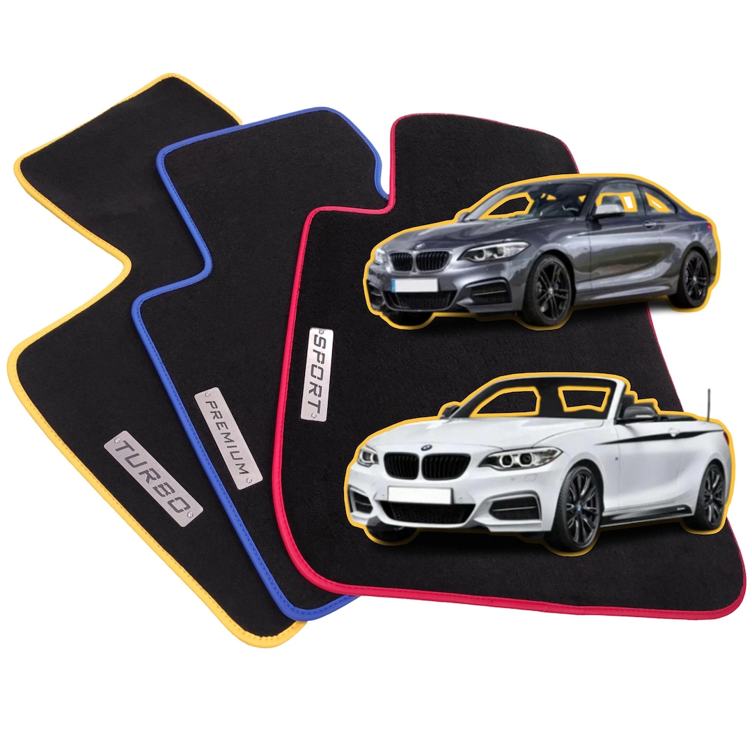 BMW 2 Series F22/F23 Coupe/convertible Velour Floor Mats 2014-2021 ...
