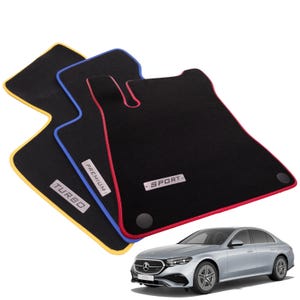 Mercedes E-Class W214 Velour Floor Mats 2024-2026, E200 E220d E300e E450 AMG E53