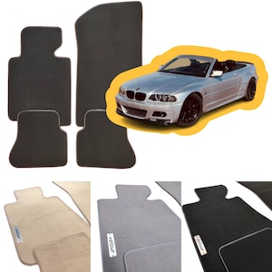 Bmw E46 Convertible/Cabrio Velour Custom Made Floor Mats