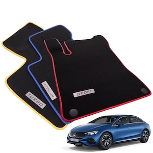 Mercedes EQE V295 Velour Floor Mats 2022-2026, EQE300 EQE350 EQE350+ EQE500 EQE43 EQE53