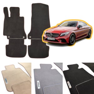 Mercedes C Class W205 Coupe 2017-2023 Velour Custom Made Floor Mats