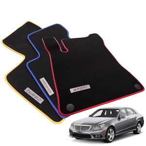 Mercedes E-Class W212 Velour Floor Mats 2009-2016, E200 E220 E250 E300 E350 E500 E63