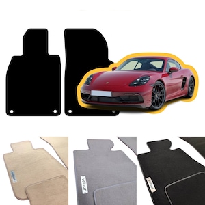 Porsche Boxster 718 2016-2025 Velour Custom Made Floor Mats