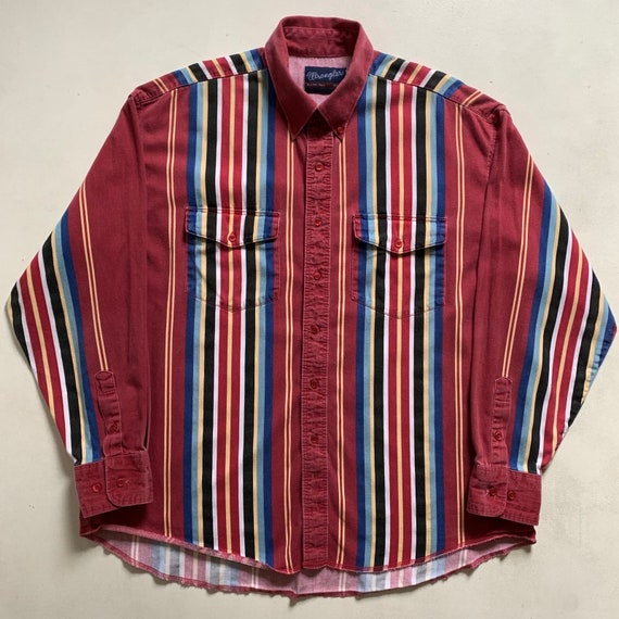 1990s Wrangler Brushpopper Western Shirt - image 1