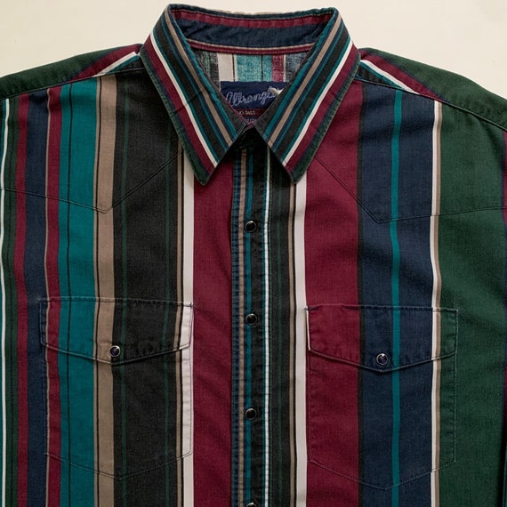 1990s Wrangler Brushpopper Western Shirt - image 2