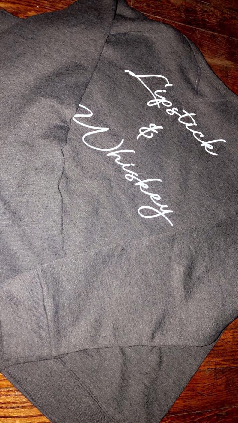 Lipstick /& Whiskey Classic Crew Neck