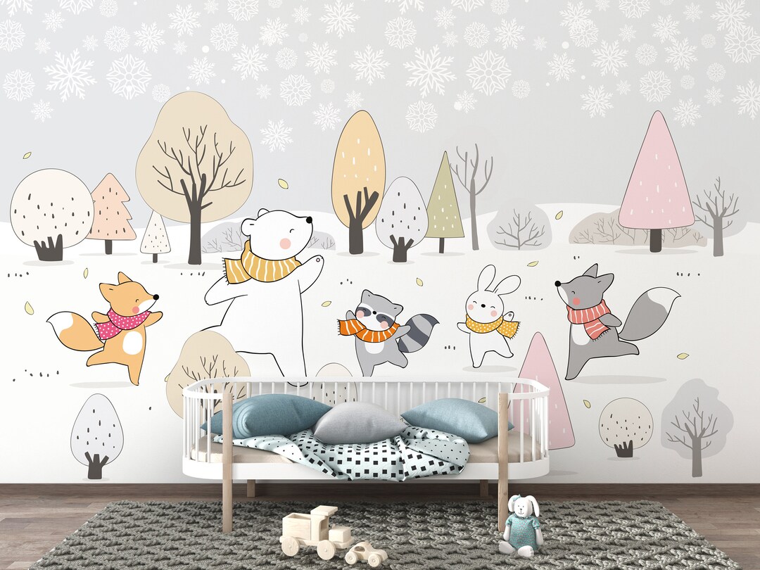 Kids Winter Wallpaper Kids Jungle Wallpaper Kids Animal Wallpaper Self ...