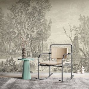 Sepia Tree Landscape Mural: Vintage Peel & Stick Wallpaper