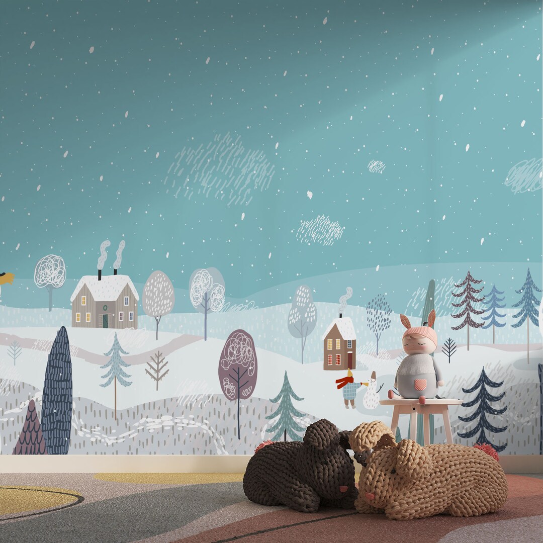 Winter Town Wallpaper Kids Winter Wallpaper Kids Wallpaper Self ...