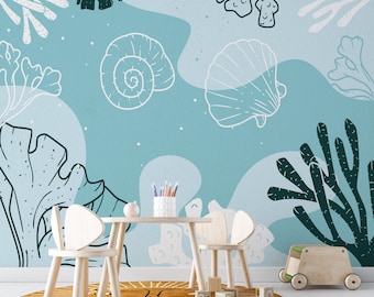Ocean Nursery Wall Mural: Kids Room Design