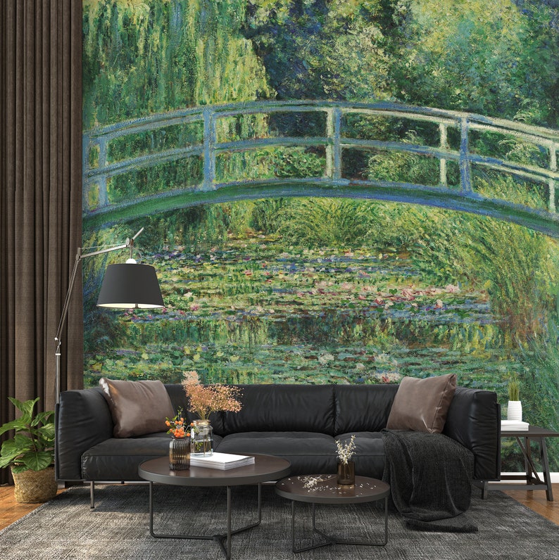 Bridge Green Wall Art / Green Art Wallpaper / Landscape - Etsy