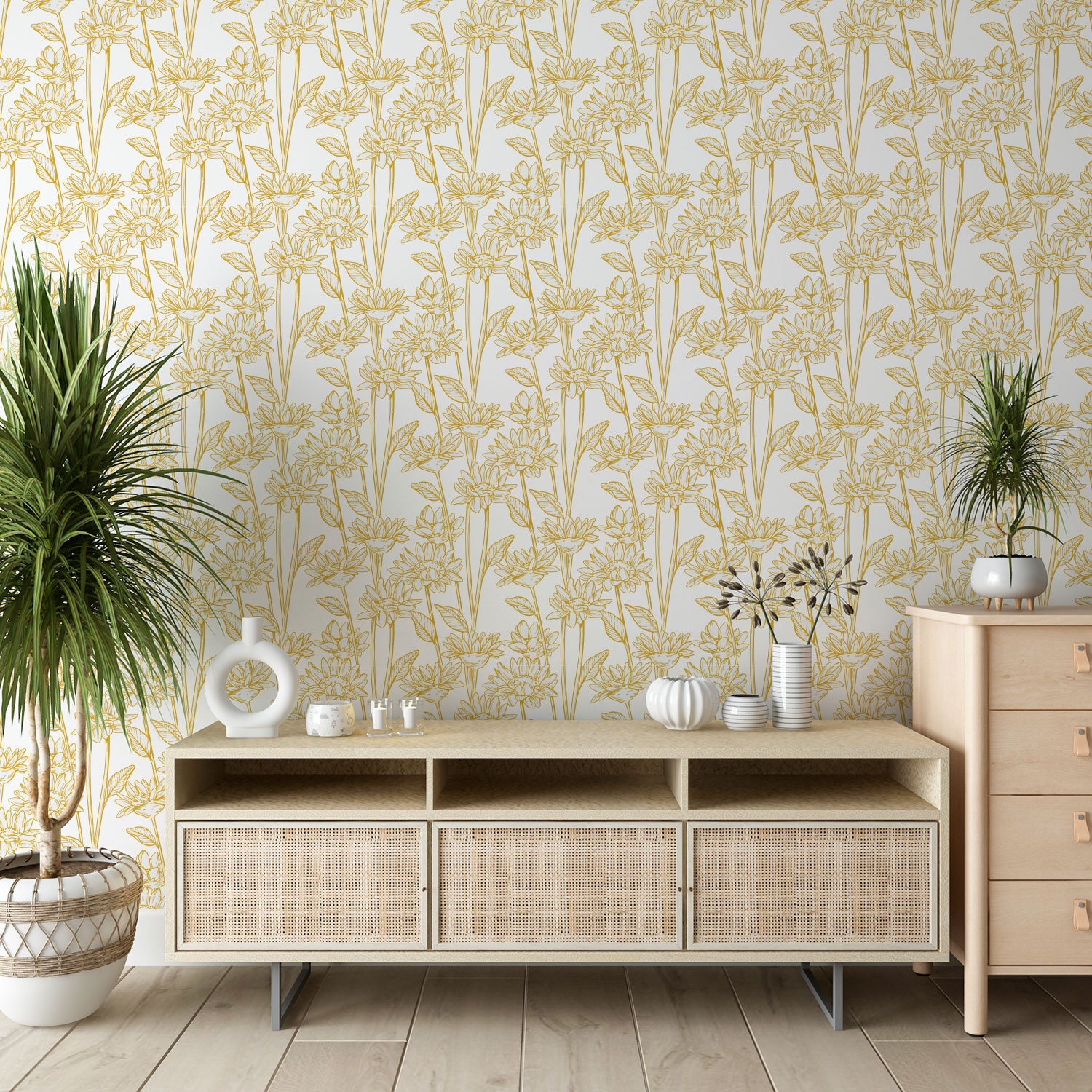 How to Line Drawers with Wallpaper, Decoupage