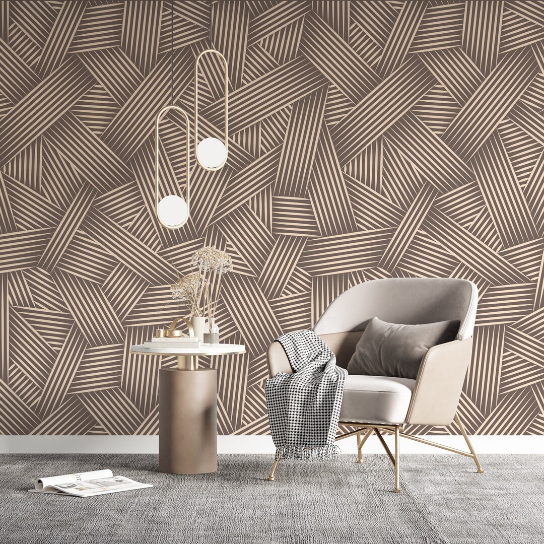 Customized Color Wallpaper Soft Color Abstract Wallpaper Blue Boho