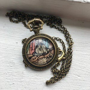 Sherlock Holmes Inspired Necklace - Painted Pendants