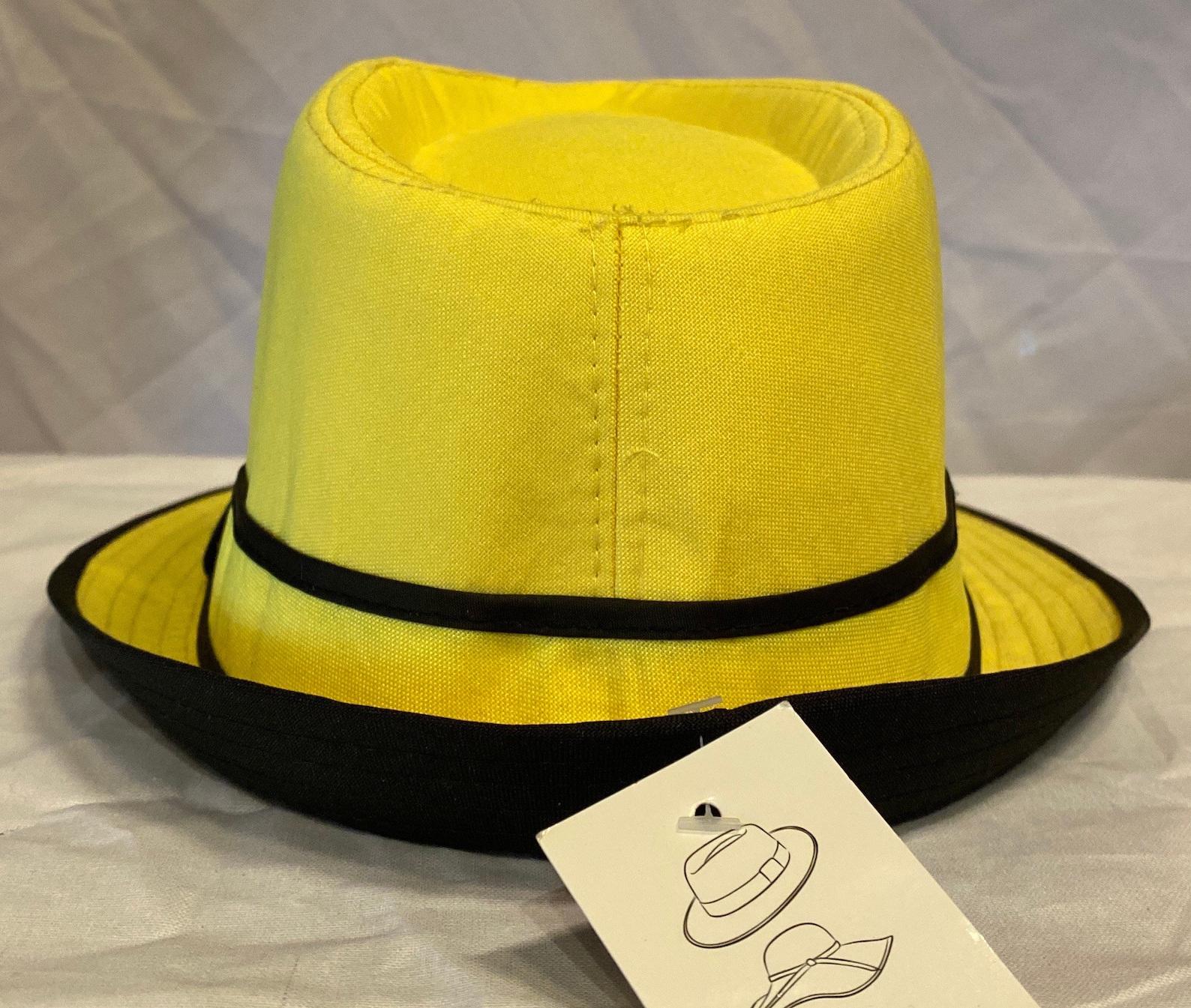 Fedora Hat Classic Neon Yellow Fedora Etsy