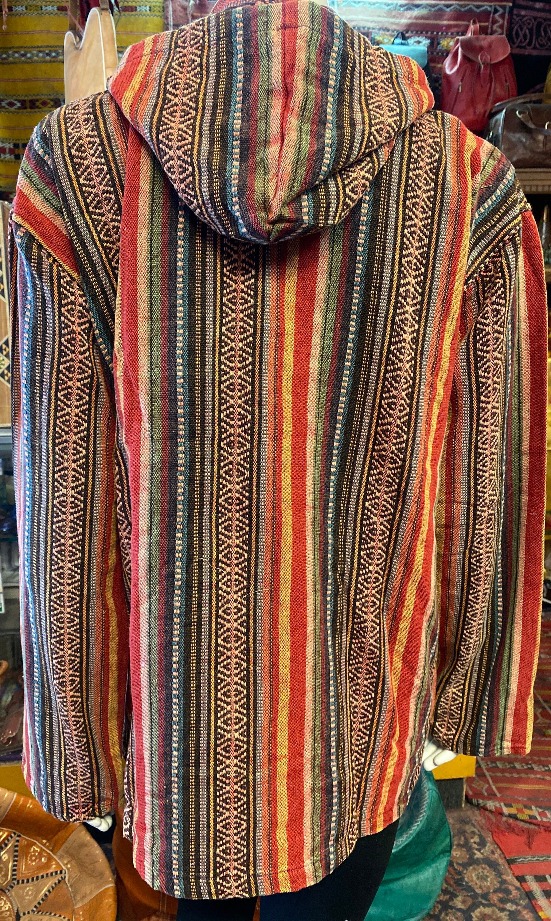 Soft Baja Hippie Hoodie Mexican Baja Drug Rug Hoodie Unisex Etsy