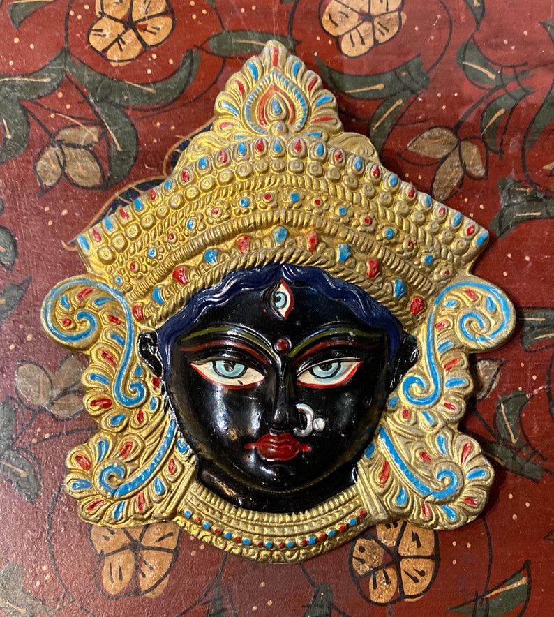 Brass Nepalese Masks Nepal Masks Wall Decor Dragon Metal Etsy