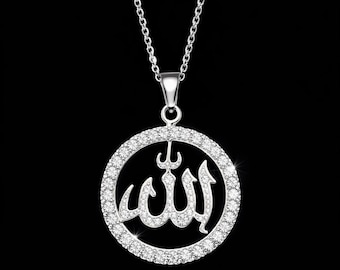 Allah Stainless Steel Pendant Necklace - Islamic Jewelry